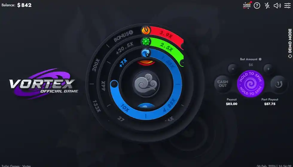 Vortex Demo Mode - Try Before You Play